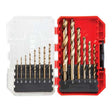 Craftsman Gold Oxide Drill Bit Set Round Shank 14 pc