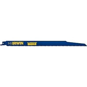 Irwin 372156 Reciprocating Saw Blade, 2 in W, 12 in L, 6 TPI, Bi-Metal Cutting Edge