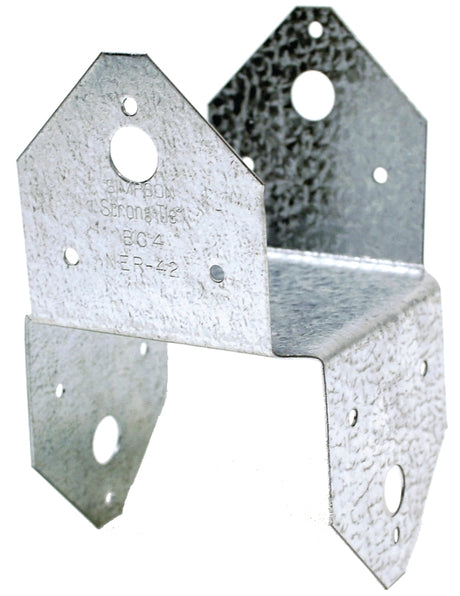 Simpson Strong-Tie BC Series BC Series4Z-R Post Cap, 4 x 4 in Post/Joist, 0.162 in Dia Nail, Steel, ZMAX, Pack of 20