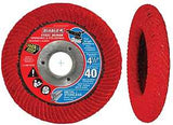 Diablo Steel Demon DCC045040N01F Flap Disc, 4-1/2 in Dia, 7/8 in Arbor, 40 Grit, Ultra Coarse, Zirconium Abrasive