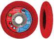 Diablo Steel Demon DCC045040N01F Flap Disc, 4-1/2 in Dia, 7/8 in Arbor, 40 Grit, Ultra Coarse, Zirconium Abrasive