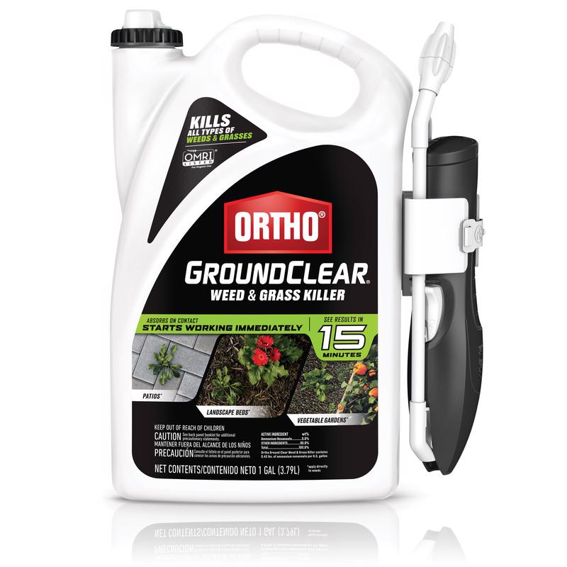 Ortho GroundClear Weed and Grass Killer RTU Liquid 1 gal, Pack of 4