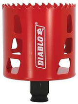 Diablo DHS2687 Hole Saw, 2-11/16 in Dia, 2-3/8 in D Cutting, 3/8 in Arbor, Bi-Metal Cutting Edge