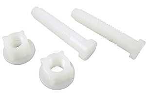 Danco 80822 Seat Hinge Bolt, 7/16 in Dia Dimensions, Plastic, White