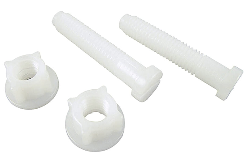 Danco 80822 Seat Hinge Bolt, 7/16 in Dia Dimensions, Plastic, White
