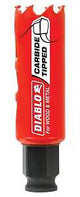 Diablo DHS1000CT GP Hole Saw, 1 in Dia, 2-3/8 in D Cutting, 3/8 in Arbor, Carbide Cutting Edge, Pack of 2