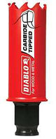 Diablo DHS1063CT GP Hole Saw, 1-1/16 in Dia, 2-3/8 in D Cutting, 3/8 in Arbor, Carbide Cutting Edge, Pack of 2