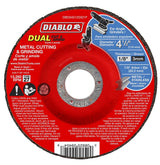 Diablo DBD045125X01F Cut and Grind Wheel, 4-1/2 in Dia, 1/8 in Thick, 7/8 in Arbor, Aluminum Oxide Abrasive