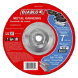 Diablo DBD070250B01F Grinding Wheel, 7 in Dia, 1/4 in Thick, 5/8-11 in Arbor, Aluminum Oxide Abrasive