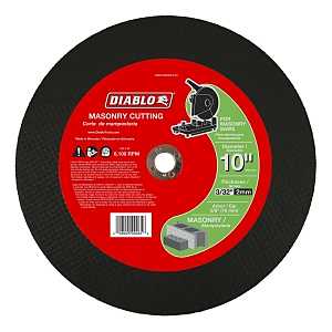 Diablo DBD100093L01C Cut-Off Disc, 10 in Dia, 3/32 in Thick, 5/8 in Arbor, Aluminum Oxide Abrasive