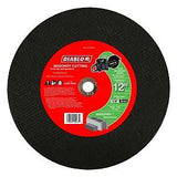 Diablo DBD120125G01C Cut-Off Wheel, 12 in Dia, 1/8 in Thick, 3/4 in Arbor, Aluminum Oxide Abrasive