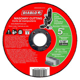 Diablo DBD050063101C Cut-Off Wheel, 5 in Dia, 1/16 in Thick, 7/8 in Arbor, Aluminum Oxide Abrasive