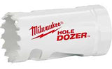 Milwaukee Hole Dozer 49-56-0237 Hole Saw, 4-3/4 in Dia, 1-5/8 in D Cutting, 5/8-18 Arbor, 3 TPI