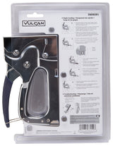 Vulcan JY565A Staple Gun, 85 Crown Staples Magazine, Flat Wire Staples Staple, 10.6, 11.5, 12.3, 12.7 mm W Crown, Silver