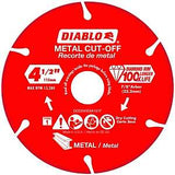 Diablo DDD045DIA101F Cut-Off Blade, 4-1/2 in Dia, 7/8 in Arbor, Continuous Rim