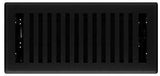 Imperial RG3439 Floor Register, Polystyrene, 10 in W Duct Opening, 4 in H Duct Opening, Black Iron