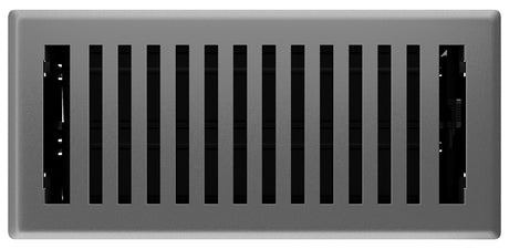 Imperial RG3444 Floor Register, 10 in W Duct Opening, 4 in H Duct Opening, Polystyrene, Gray, Granite
