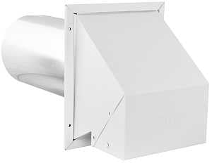 Imperial R2 Series VT0503 Exhaust and Intake Hood, 6 in Duct, Steel Hood, White Hood