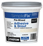 Custom SimpleFix TAGAQT Pre-Mixed Adhesive and Grout, Alabaster, 1 qt Pail, Pack of 6