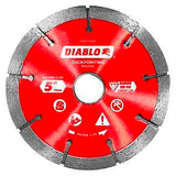 Diablo DMATP0500 Saw Blade, Tuck Point Blade, 5 in Dia, Segmented Rim