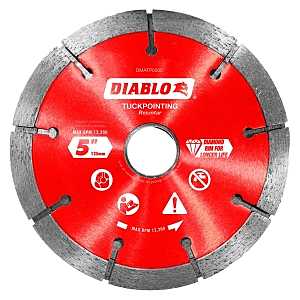 Diablo DMATP0500 Saw Blade, Tuck Point Blade, 5 in Dia, Segmented Rim