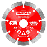 Diablo DMADS0500 Saw Blade, Cut-Off Disc Blade, 5 in Dia, Segmented Rim