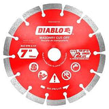 Diablo DMADS0700 Saw Blade, Cut-Off Disc Blade, 7 in Dia, Segmented Rim