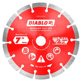 Diablo DMADS0700 Saw Blade, Cut-Off Disc Blade, 7 in Dia, Segmented Rim