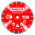 Diablo DMADS1000 Saw Blade, Cut-Off Disc Blade, 10 in Dia, Segmented Rim