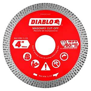 Diablo DMADC0400 Saw Blade, 4 in Dia, Continuous Rim