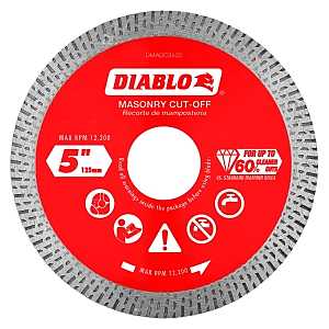 Diablo DMADC0500 Saw Blade, 5 in Dia, Continuous Rim