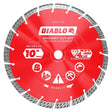 Diablo DMADST1000 Saw Blade, Turbo Cut-Off Disc Blade, 10 in Dia, Segmented Rim