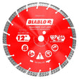 Diablo DMADST1200 Saw Blade, Turbo Cut-Off Disc Blade, 12 in Dia, Segmented Rim