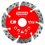 Diablo DMADST0400 Saw Blade, Turbo Cut-Off Disc Blade, 4 in Dia, Segmented Rim