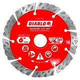 Diablo DMADST0600 Saw Blade, Turbo Cut-Off Disc Blade, 6 in Dia, Segmented Rim