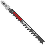 Diablo DJT144D5 Jig Saw Blade, 4 in L, 6 TPI, High Carbon Steel Cutting Edge, 5/PK