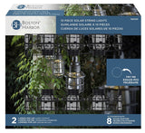 Boston Harbor 27099 Solar String Lantern Light, Ni-MH Battery, AA Battery, 10-Lamp, LED Lamp, Plastic Fixture, Black