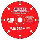 Diablo DCW030CAR101F Cut-Off Wheel, 3 in Dia, 1.8 mm Thick, 3/8 in Arbor, Carbide Abrasive