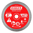 Diablo DMADC0300 Cut-Off Disc, 3 in Dia, 1.3 mm Thick, 3/8 in Arbor, Diamond Abrasive