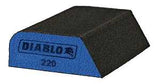 Diablo ENDURA-BOND DFBCOMBMFN01G Dual Edge Sanding Block, 4 in L, 2-1/2 in W, 220 Grit, Ultra Fine