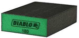 Diablo DFBLBLOSFN04G Sanding Sponge, 5 in L, 3 in W, 180 Grit, Ultra Fine, Aluminum Oxide Abrasive, 4/PK