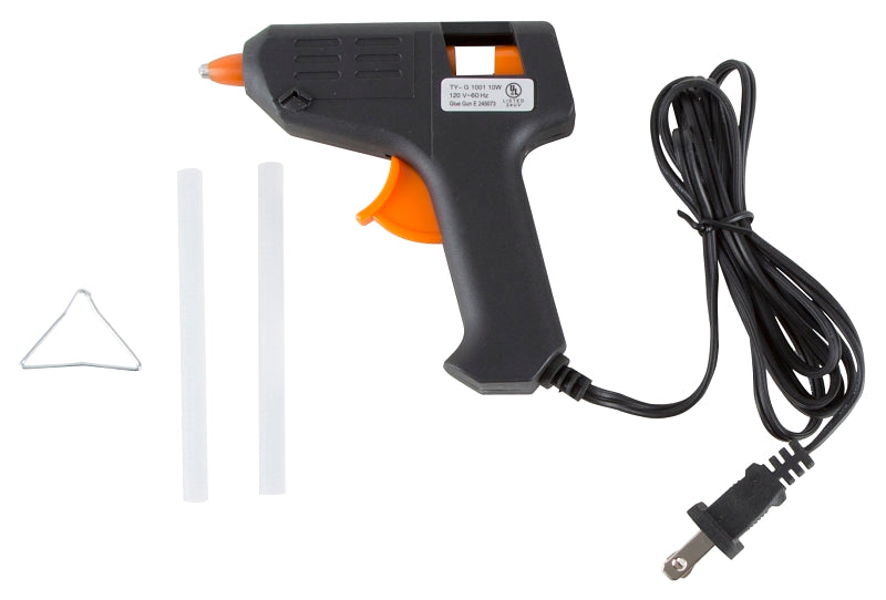 Vulcan JL-GG-10 Glue Gun, 9/32 in Dia Glue Stick, Black/Orange