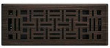 Imperial RG3448 Art and Craft Floor Register, 12 in L, 4 in W, Polystyrene/Steel, Oil Rubbed Bronze