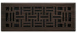 Imperial RG3448 Art and Craft Floor Register, 12 in L, 4 in W, Polystyrene/Steel, Oil Rubbed Bronze