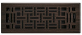 Imperial RG3448 Art and Craft Floor Register, 12 in L, 4 in W, Polystyrene/Steel, Oil Rubbed Bronze