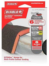 Diablo ULTRAflex DFPFLEXMEF06G Sanding Sponge Assorted Pack, 5 in L, 4 in W, 60, 100 Grit, Fine, Medium