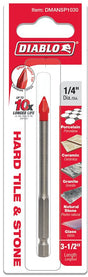 Diablo DMANSP1030 Drill Bit, 1/4 in Dia, 3-1/2 in OAL, Hex Shank