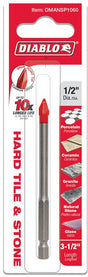Diablo DMANSP1060 Drill Bit, 1/2 in Dia, 3-1/2 in OAL, Hex Shank