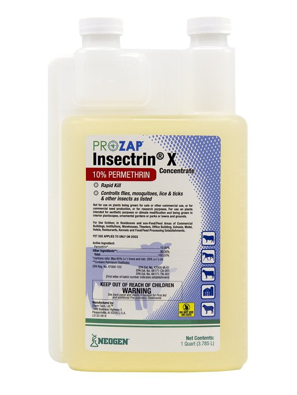 Neogen 1037510 Insecticide, Liquid, Yellow, 32 oz, Bottle