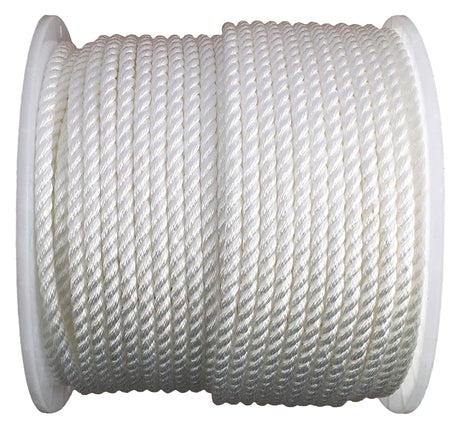 Koch 5211245 Rope, 3/8 in Dia, 400 ft L, Nylon, White